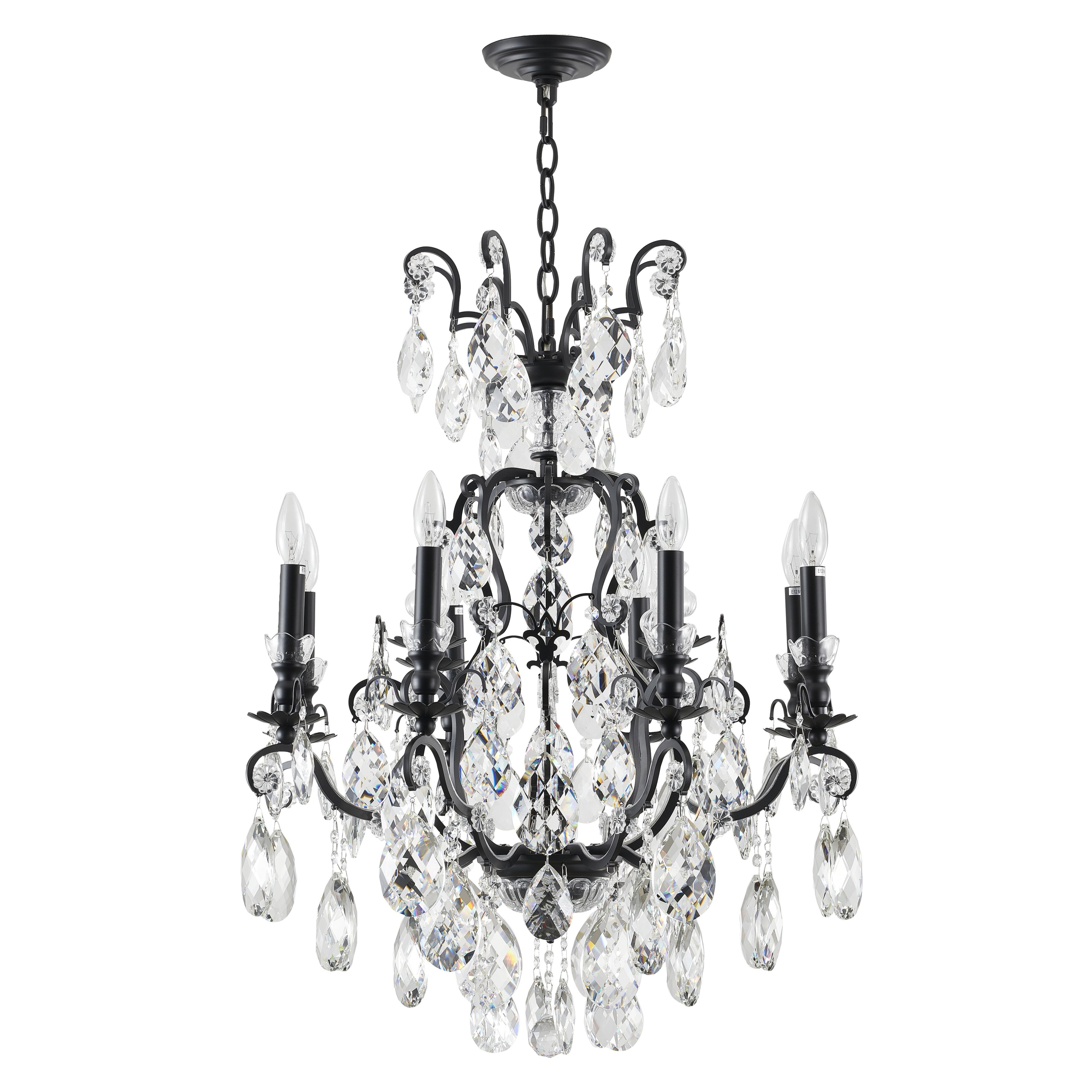 8-Light-Matte-Black-Chandelier