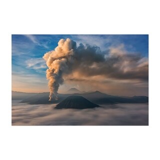 Mount Bromo East Java Indonesia Smoke And Fire Art Print/Poster - Bed ...