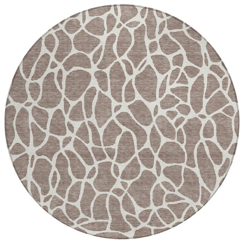 Machine Washable Indoor/ Outdoor Modern Chantille Rug