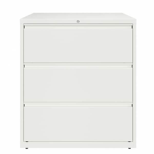 Shop Hirsh 36 In Wide Hl10000 Series 3 Drawer Lateral File Cabinet White Overstock 32291983