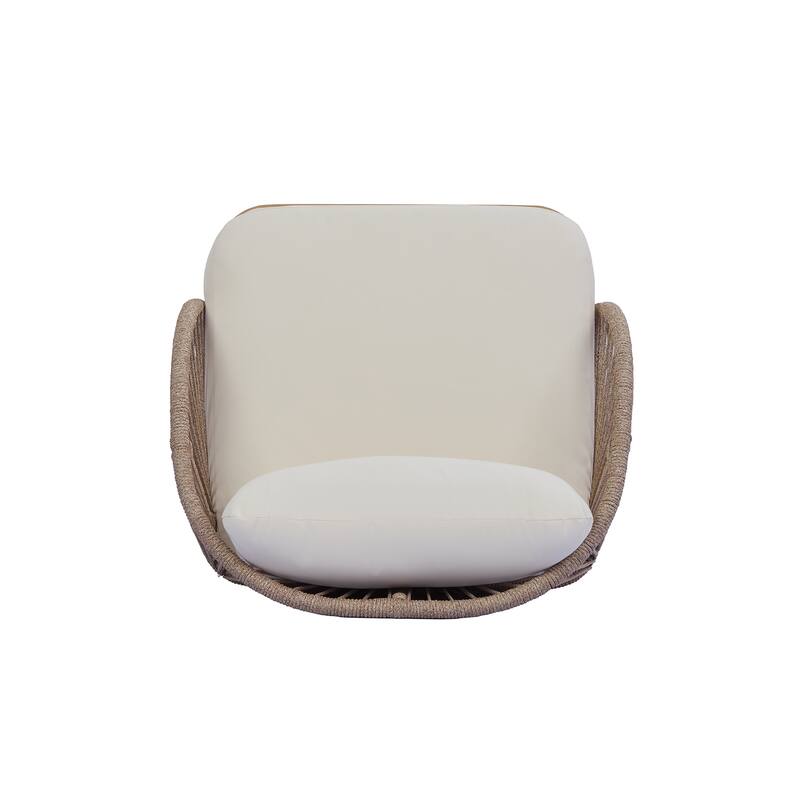 Christopher Knight Home - Outdoor Acacia Wood Club Chair with Curved Tub Design