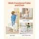 preview thumbnail 6 of 5, UIMOSO Montessori Weaning Table and Chair Set, Wooden Toddler Table and Chair Set for Aged 1-5, Adjustable Height