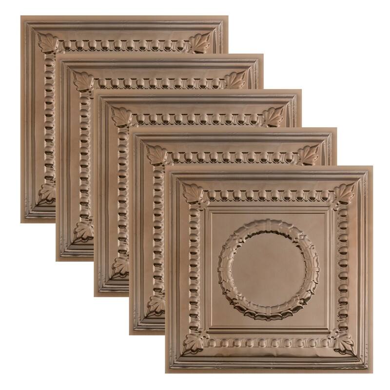 Great Lakes Tin Cleveland Lay-in Ceiling Tile - Champagne - 2 x 2