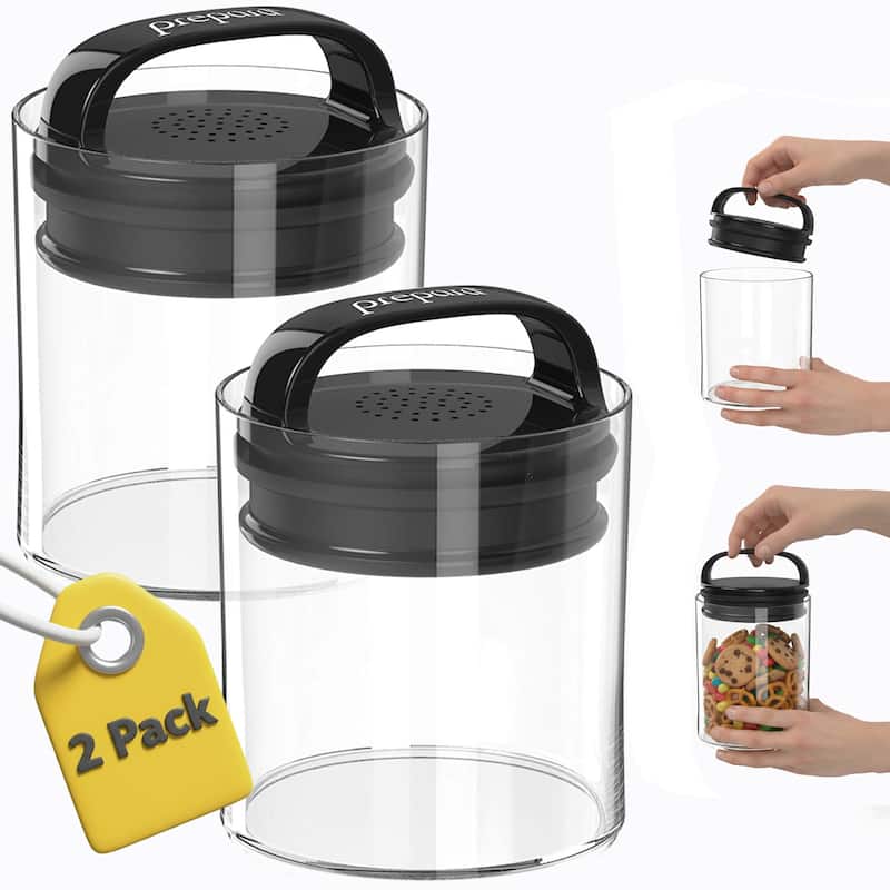 Prepara Set of 2 Evak Fresh Saver Airtight Containers - Medium (5.12" × 4.65")