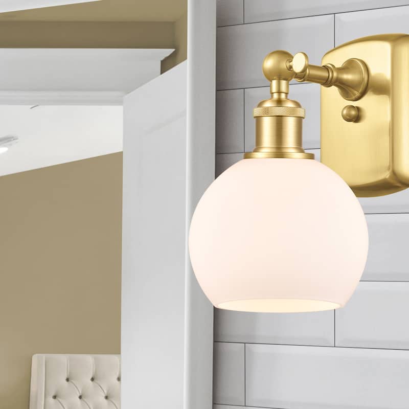 Innovations Lighting 516-1W-10-6 Athens Sconce Athens 10" Tall Wall