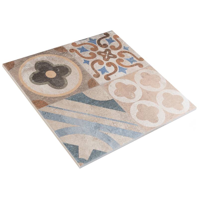 Merola Tile Cazorla Deco Yedra 11-7/8" x 11-7/8" Porcelain Floor and Wall Tile