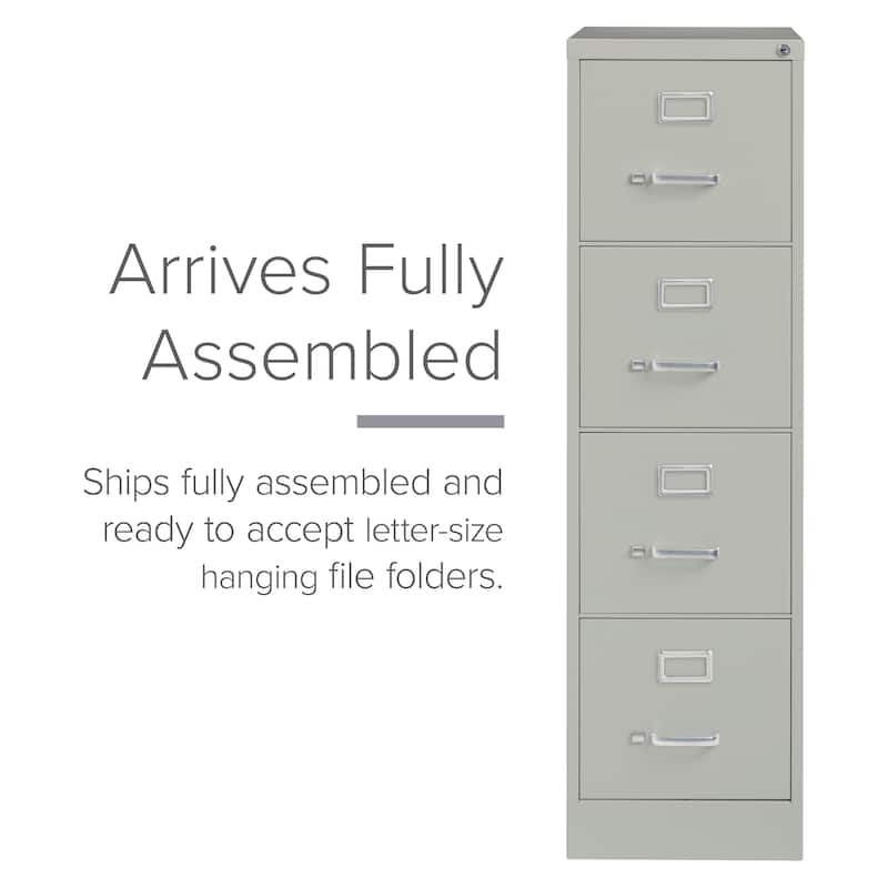 Hirsh 25" Deep 4-drawer Letter-size Commercial Vertical File Cabinet