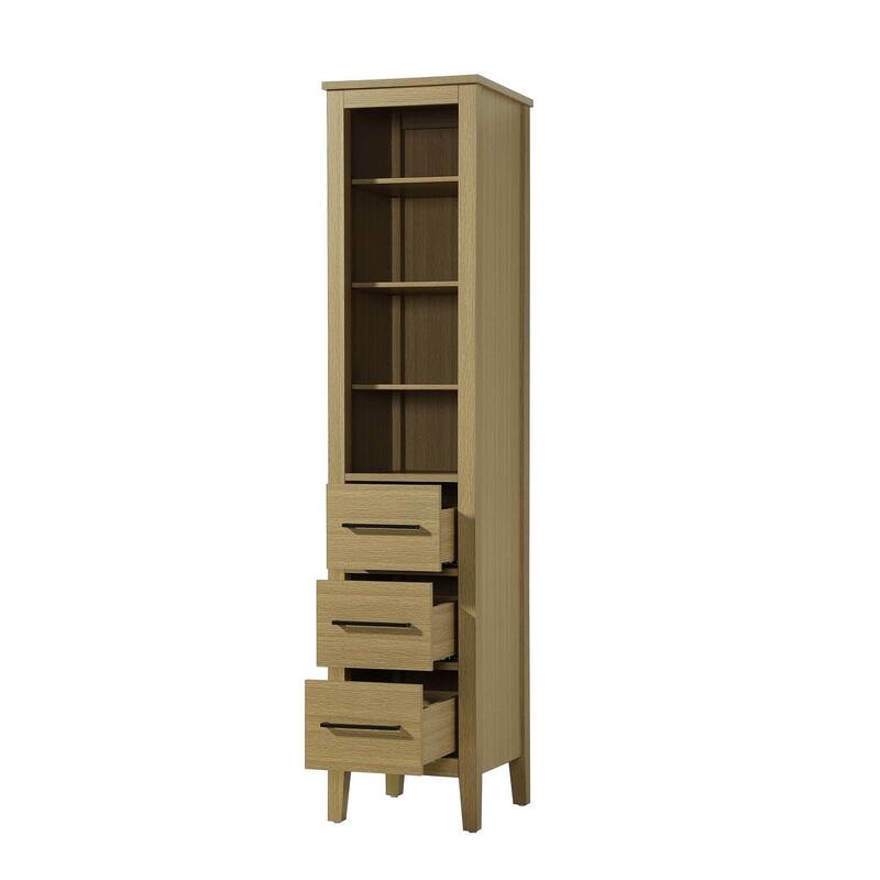 Laura 16-28 Inch Open Shelving Bath Storage Cabinet