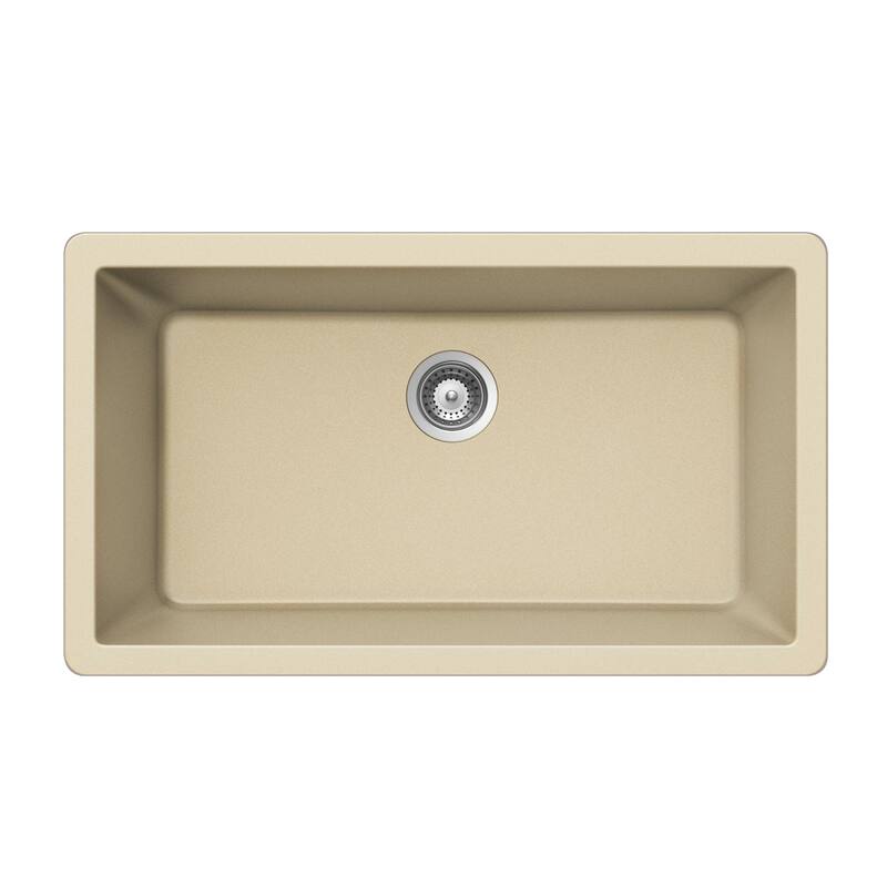 Houzer V-300U Quartztone 33" Undermount Single Basin Granite Composite