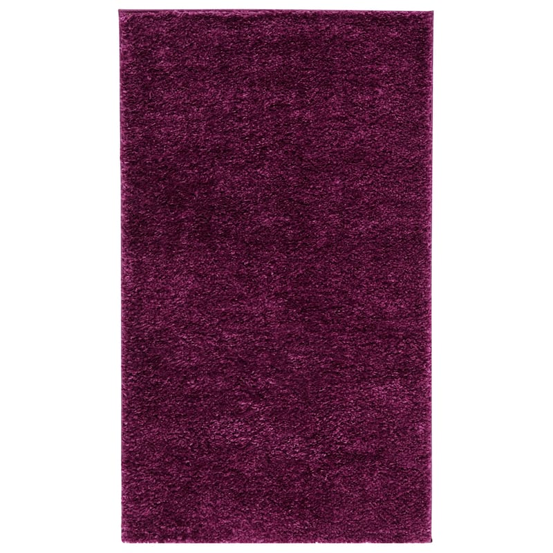 SAFAVIEH August Shag Solid 1.2-inch Thick Area Rug - 2'3" x 4' - Purple - Rectangle