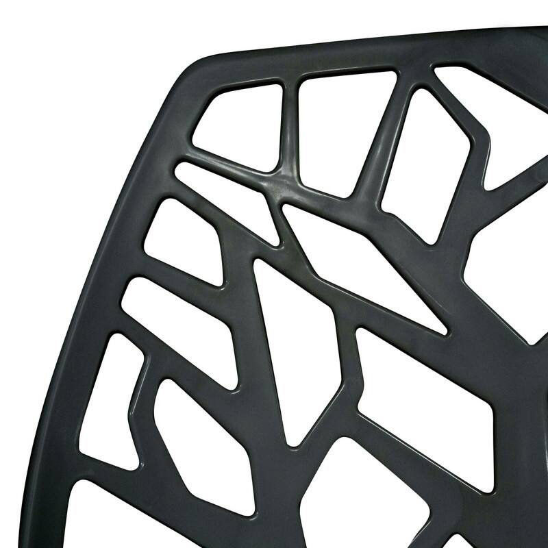 Cornelia Modern Stackable Dining Chair with Cut-out Design Accent Side Chair for Dining rooms, Patios, or Kitchens (Set of 4)