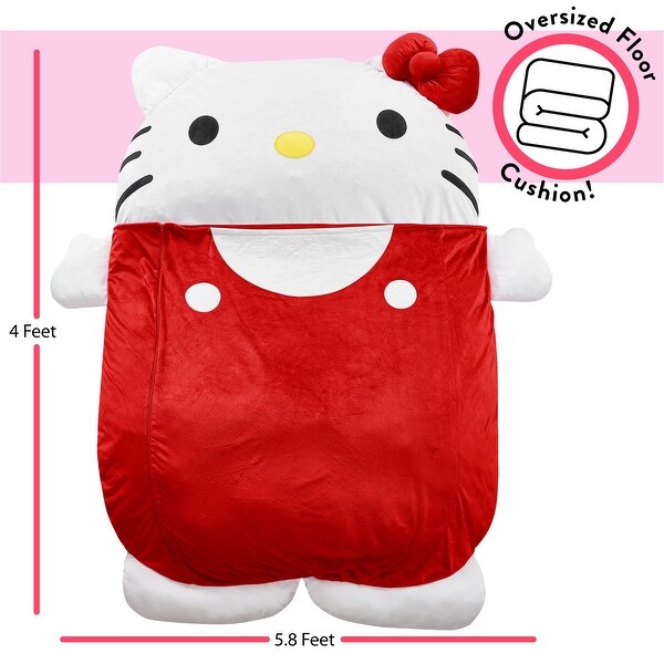 Sanrio Hello Kitty Oversized Floor Lounger for Kids,Nap/Play Mat