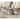 7-pieces Farmhouse Dining Table Set for 6, 74.8" Kitchen Table with Chairs, Solid Wood Legs and Upholstered Back
