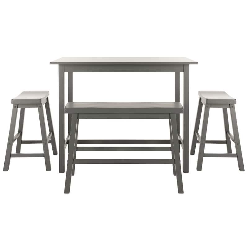 SAFAVIEH Phil 4-Piece Counter-Height Bench And Stool Pub Set - 24Wx44Dx36H