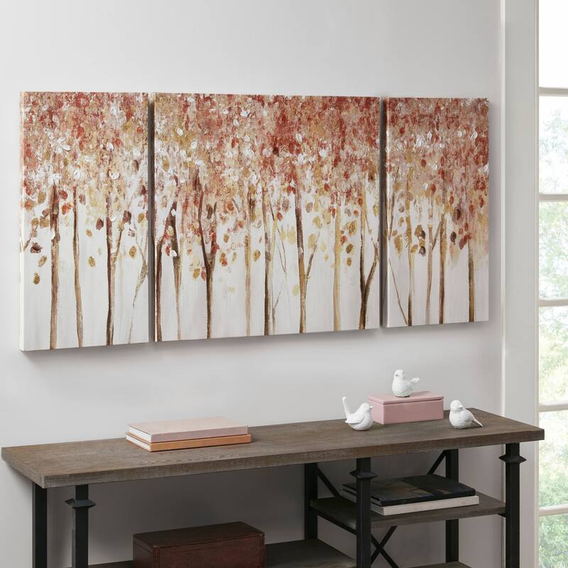 Madison Park Autumn Forest Triptych 3-piece Textured Canvas Wall Art Set