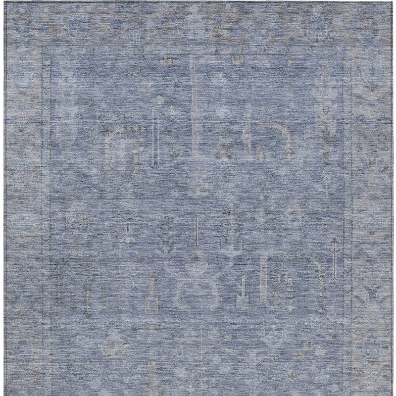 HomeRoots Oriental Traditional Rectangle Outdoor Rug