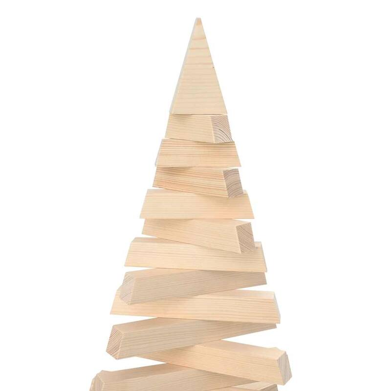 vidaXL Wooden Christmas Tree for Decoration 70.9" Solid Wood Pine