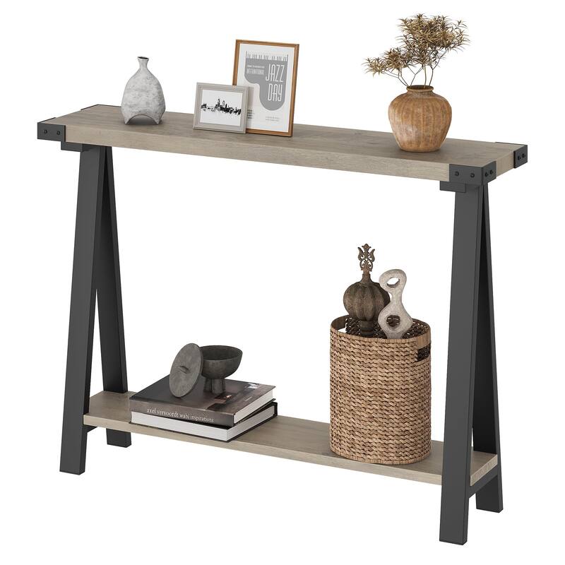 Entryway Table with 2-Tier Storage