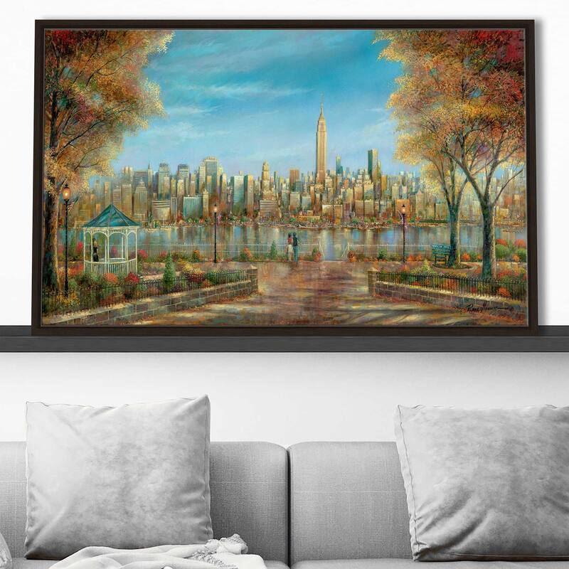 "New York View" by Ruane Manning Print on Floating Canvas