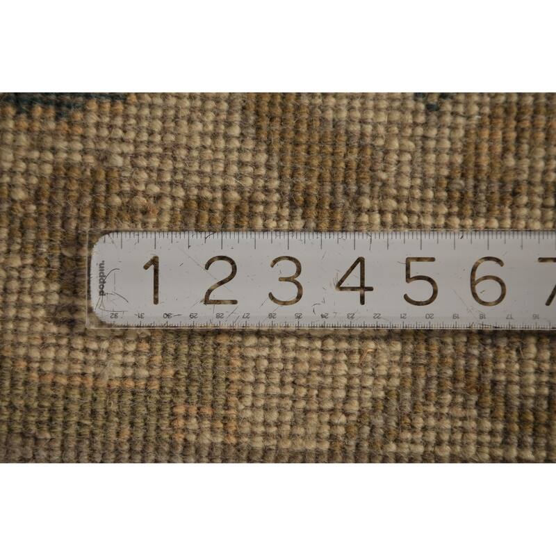 Oushak Style Runner Rug Hand-Knotted Wool Carpet - 2'7"x 7'10"