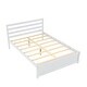 preview thumbnail 5 of 7, Simple and Modern Full Size Wood Platform Bed Frame with Headboard and Under bed Storage Space, 8 Strong Slats, Easy Assembly