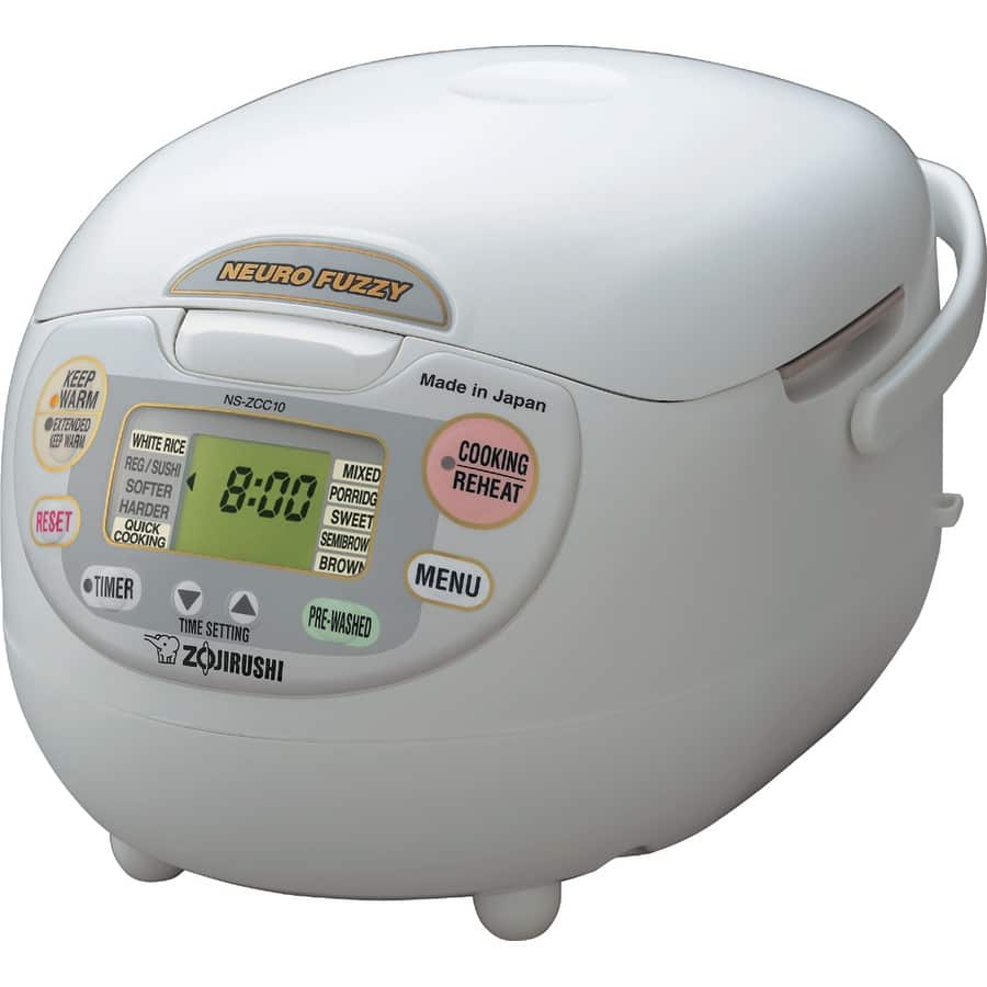 Zojirushi 5.5-cup Neuro Fuzzy Rice Cooker and Warmer NS-ZCC10 - 5.5 Cup