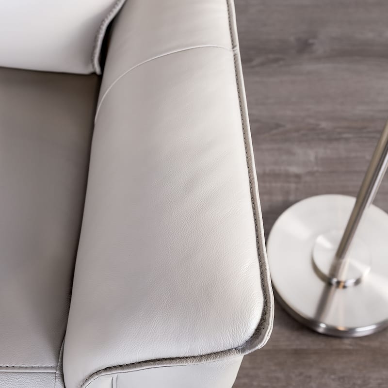 Furniture of America Marty Modern Leather Match Manual Recliner
