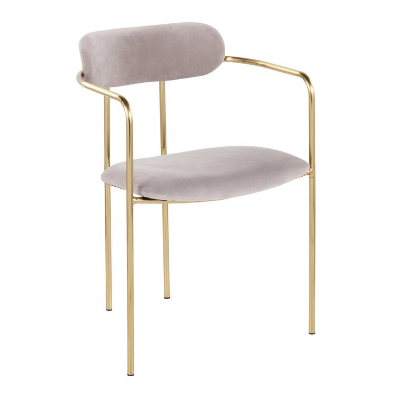 Silver Orchid Gregor Glam Velvet Chair (Set of 2)