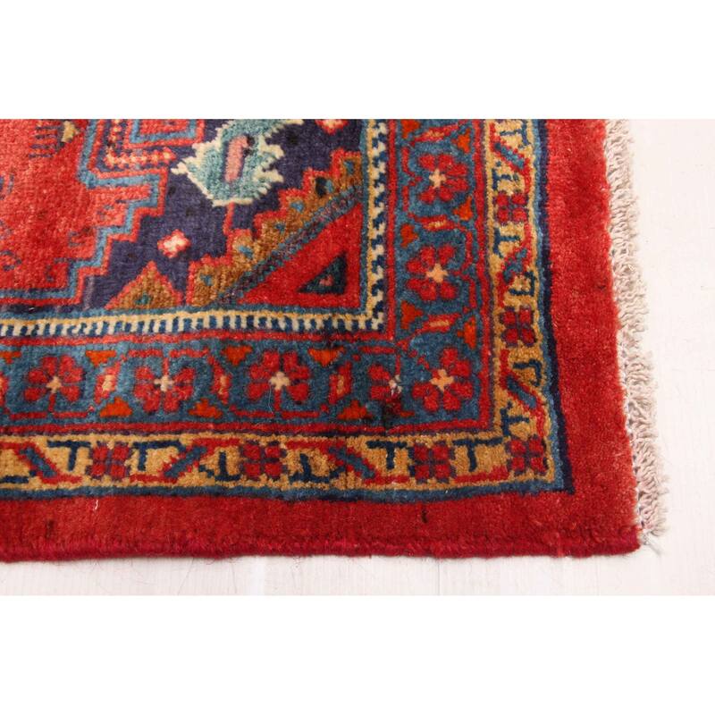 ECARPETGALLERY Hand-knotted Anadol Red Wool Rug - 3'8 x 11'6