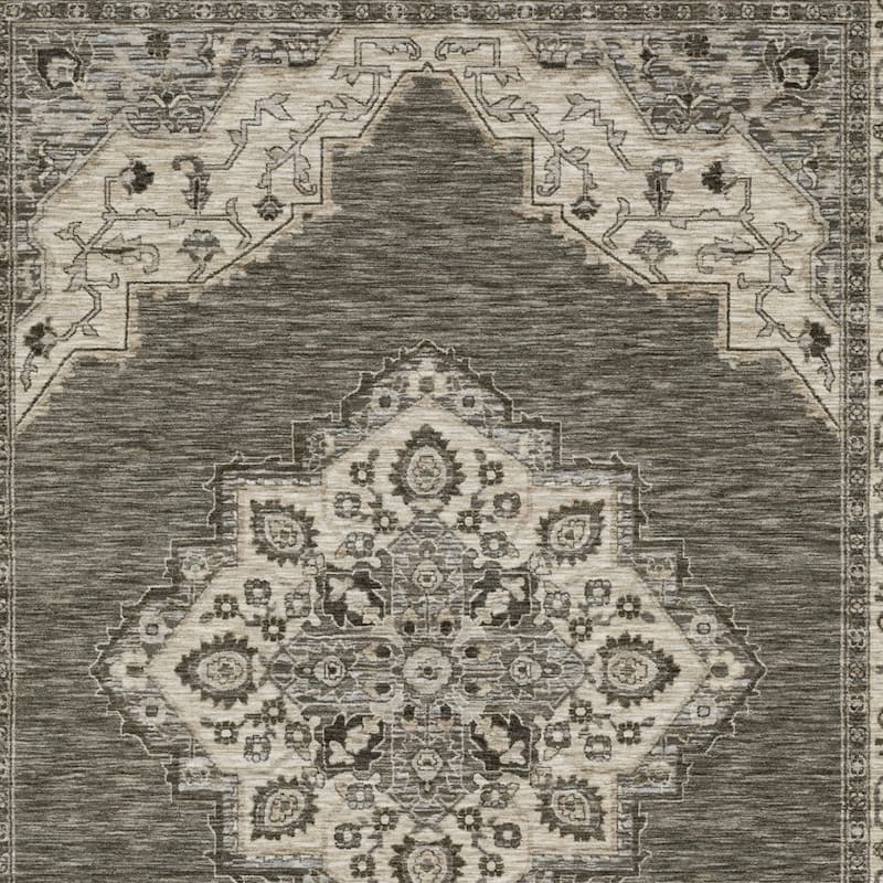 HomeRootsMedallion Traditional Rectangle Area Rug
