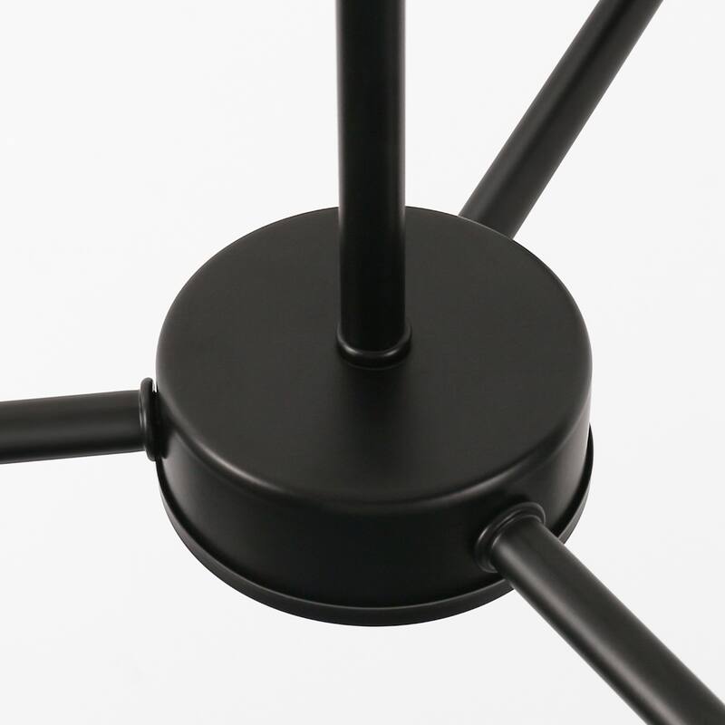 YANSUN Black Mount Light Accessories for 3-Light Pendant or Ceiling Light Fixture, E26 Base No Light Source or Shades Included