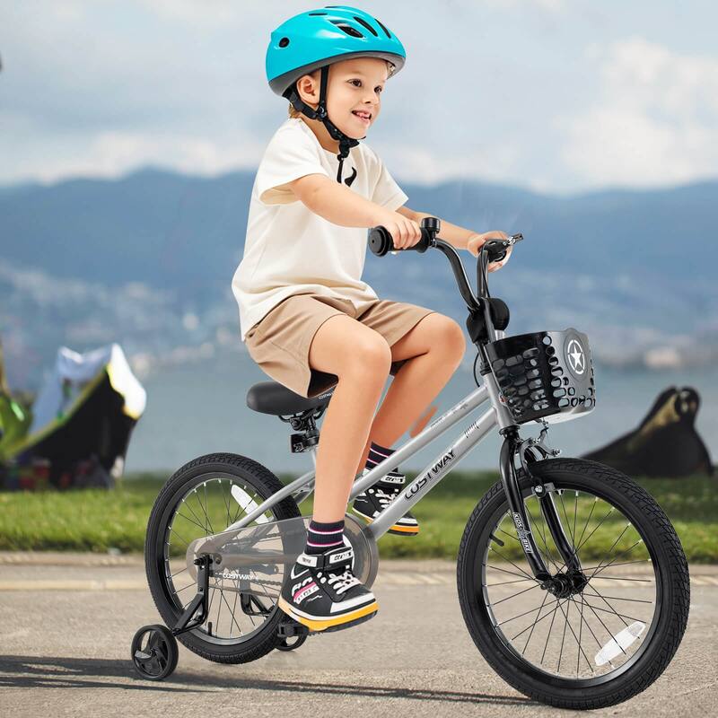 Costway 12"/14"/16"/18" Kid’s Bike with Training Wheels Adjustable - See Details
