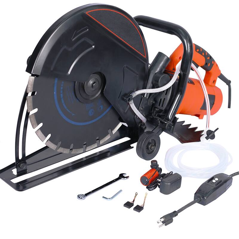 Electric 14" Cut Off Saw Wet/Dry Concrete Saw Cutter Guide Roller - Metal