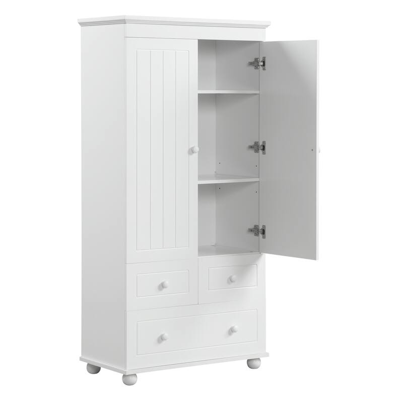 Modern Wooden Bathroom Linen Cabinet
