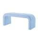 preview thumbnail 3 of 20, Set of 3 U-Shaped Modern Bench Teddy Ottoman Bench, Small Sofa Footrest Extra Seating, 44+18 Inch Bench Bench & Ottoman