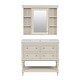 preview thumbnail 13 of 31, 36″ Modern Bathroom Vanity with Mirror Medicine Cabinet & 4-Drawer Storage Cabinet
