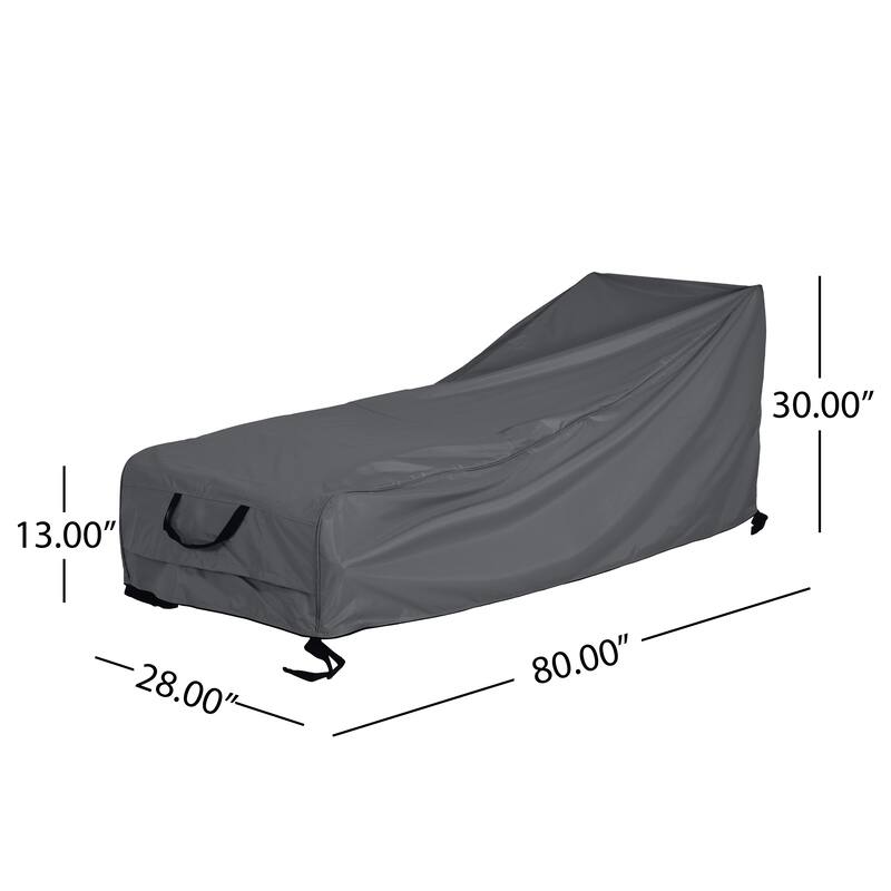 Roomfitters Shield Outdoor Slope Chaise Lounge Cover, Heavy Duty Waterproof