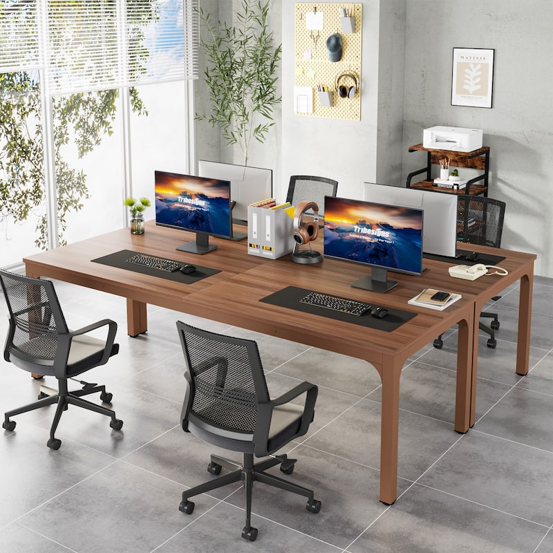 78.8" Extra Long 2 Person Computer Desk with Metal Legs for Home Office Bedroom