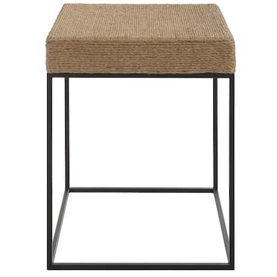 Uttermost Laramie Rustic Rope Accent Table - 18 W X 24 H X 18 D (in)