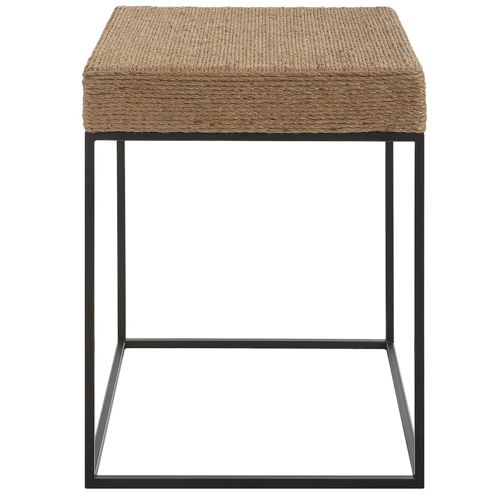 Uttermost Laramie Rustic Rope Accent Table - 18 W X 24 H X 18 D (in)