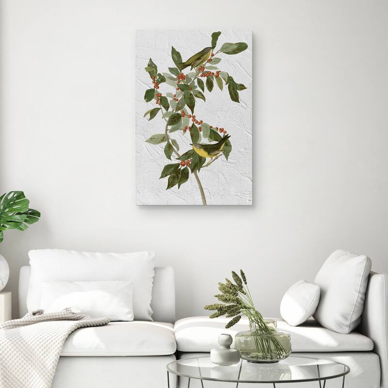 Audubon Nashville Warbler Texture by Design Lab Canvas Art Print