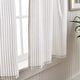 preview thumbnail 5 of 8, Martha Stewart Ticking Stripe 3-piece Curtain Tier and Valance Set