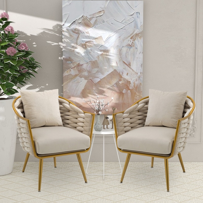 Glam cheap accent chair