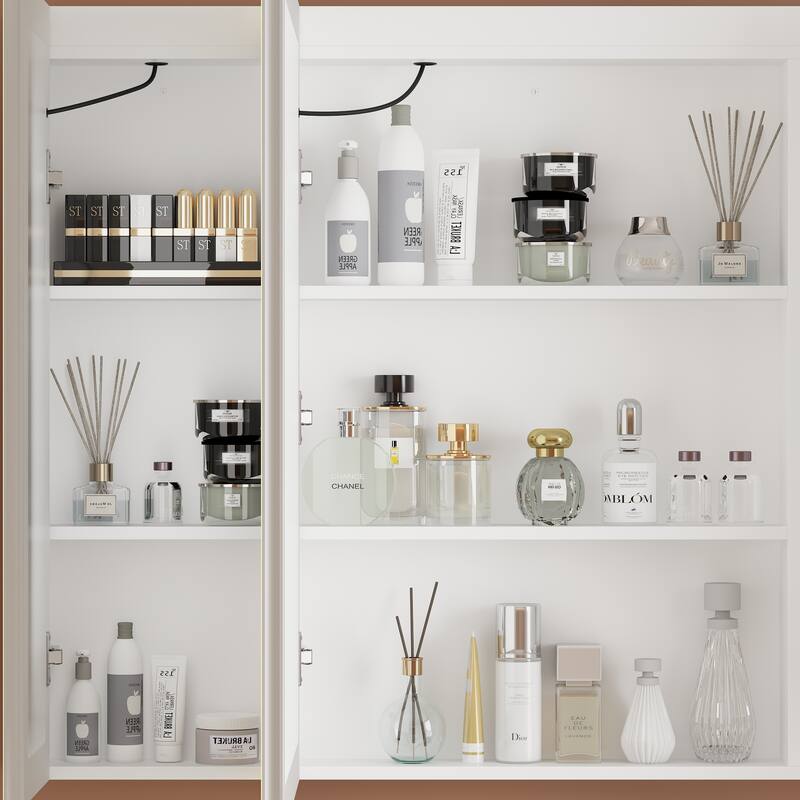 Eco-Friendly LED Light Mirror Adjustable FogResistant Storage Solution - 45.9"x34.6"