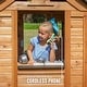 preview thumbnail 9 of 13, Backyard Discovery Sweetwater Cedar Wooden Playhouse with Play Kitchen - 3'6" x 3'10"