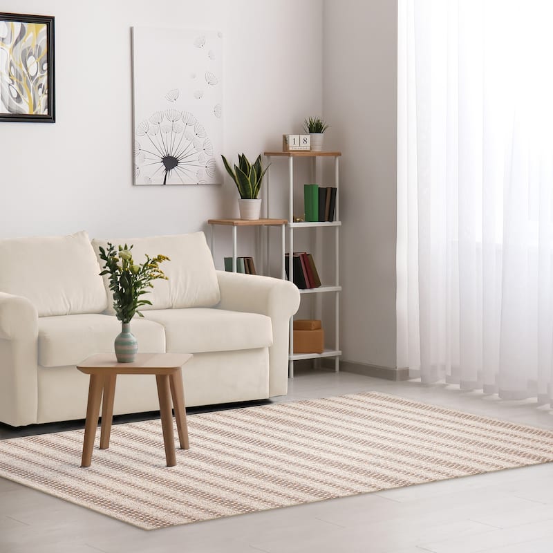Liora Manne Avena Mosaic Stripe Indoor/Outdoor Rug
