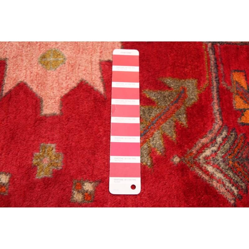 ECARPETGALLERY Hand-knotted Konya Anatolian Red Wool Rug - 4'11 x 11'1