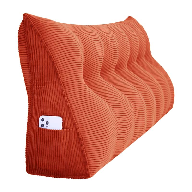WOWMAX Reading Wedge Pillow Bed Headboard Backrest Support Cushion