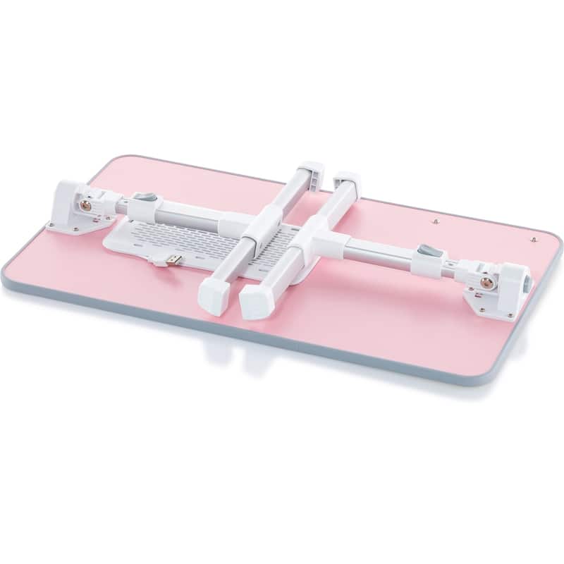 Husband Pillow - Lap Desk Wood Small Top - Fits Up to 17" Laptop - with Dual Cushion, Multifunctional Slot for Tablet
