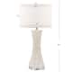 SAFAVIEH Lighting 30.5-inch White Shelley Concave Table Lamp (Set of 2). - 14" W x 14" D x 31" H